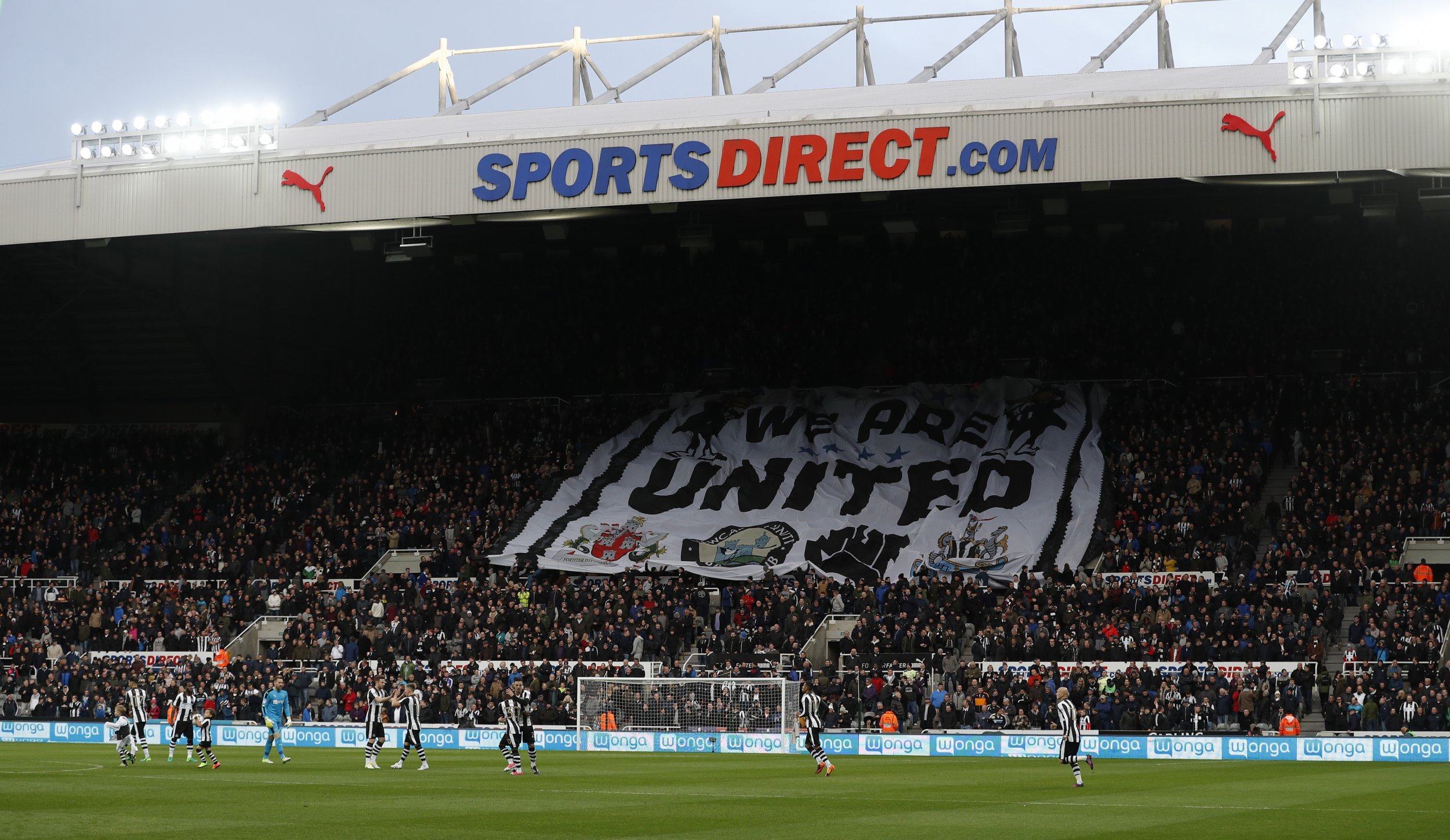 St James' Park, Newcastle, before the match against Preston North End, April 24.