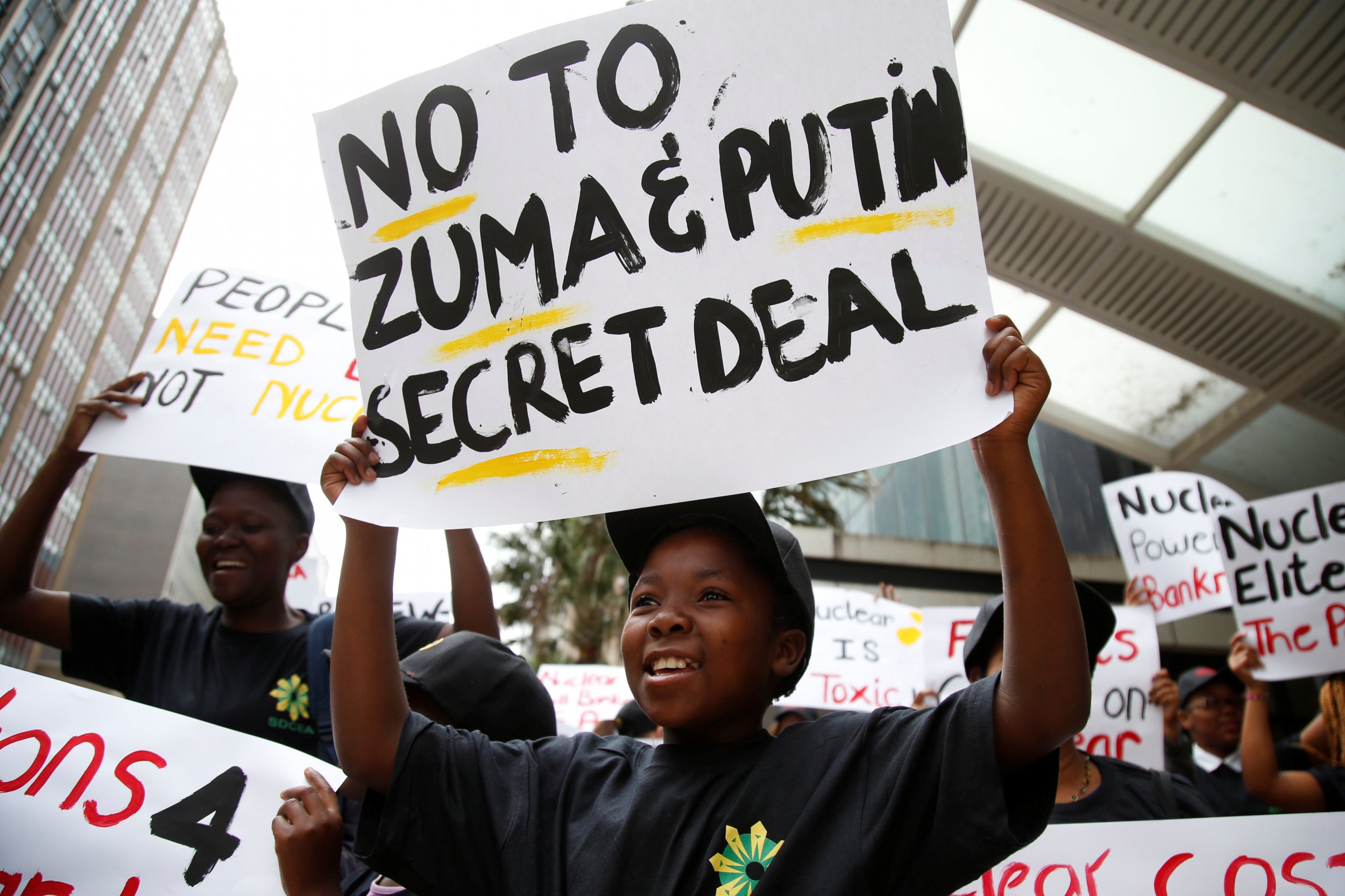 South Africa nuclear protest