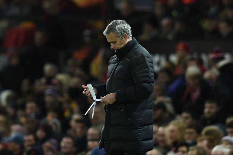 Manchester United manager Jose Mourinho. Manchester United manager Jose Mourinho.