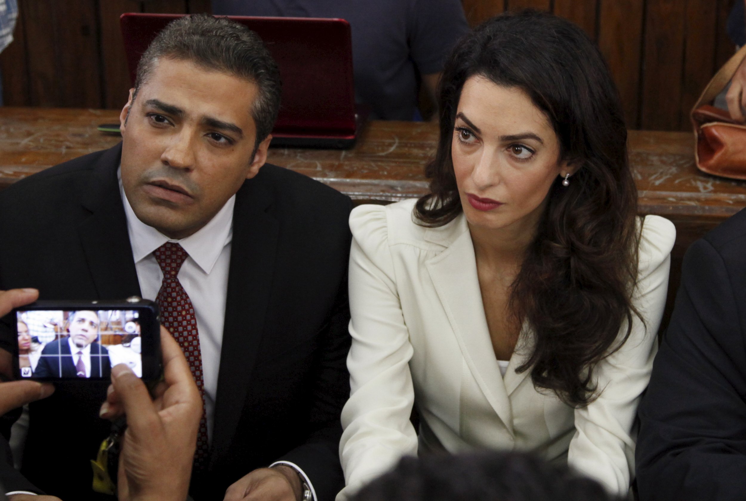 Mohamed Fahmy and Amal Clooney