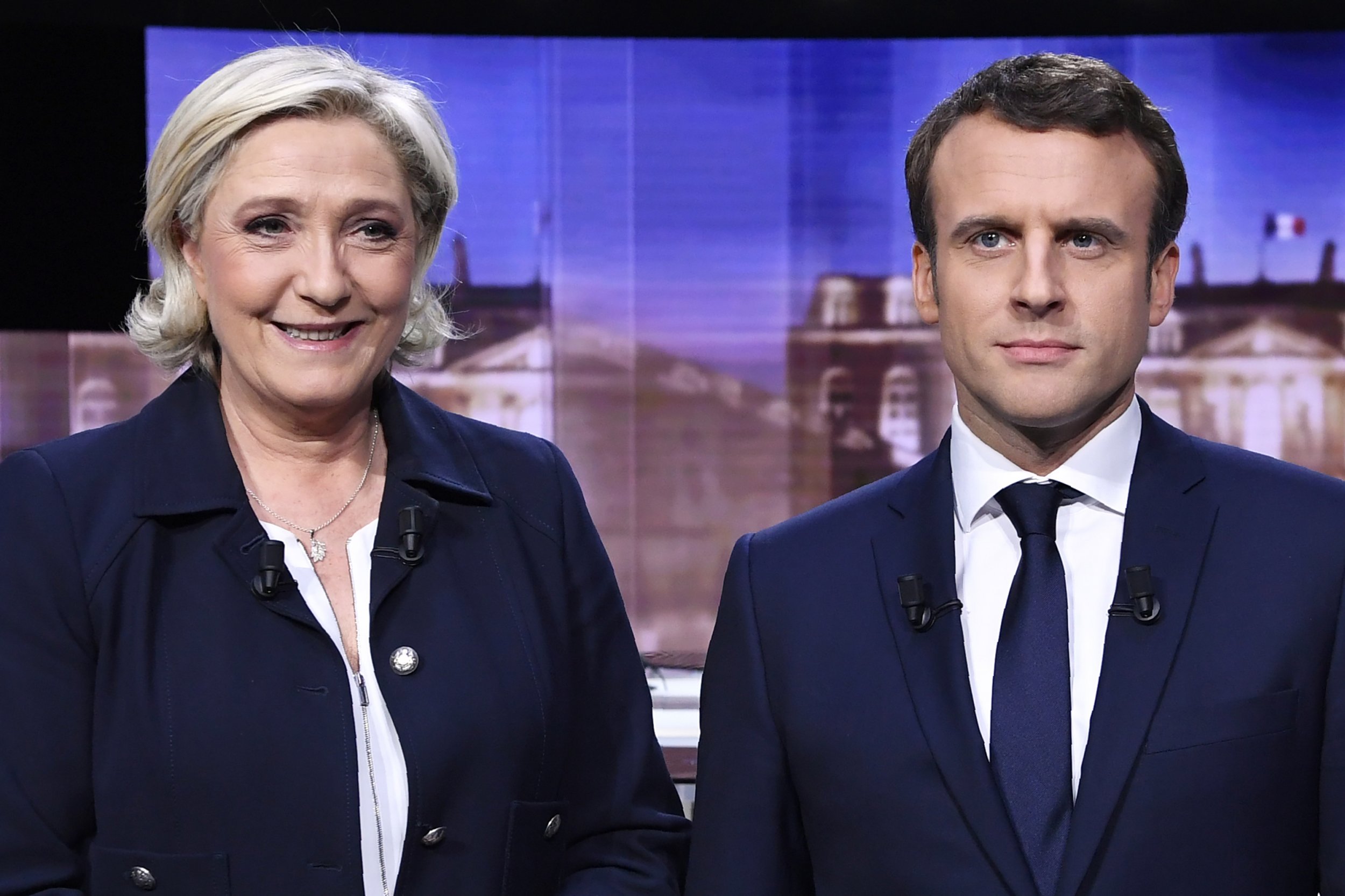 Marine Le Pen and Emmanuel Macron