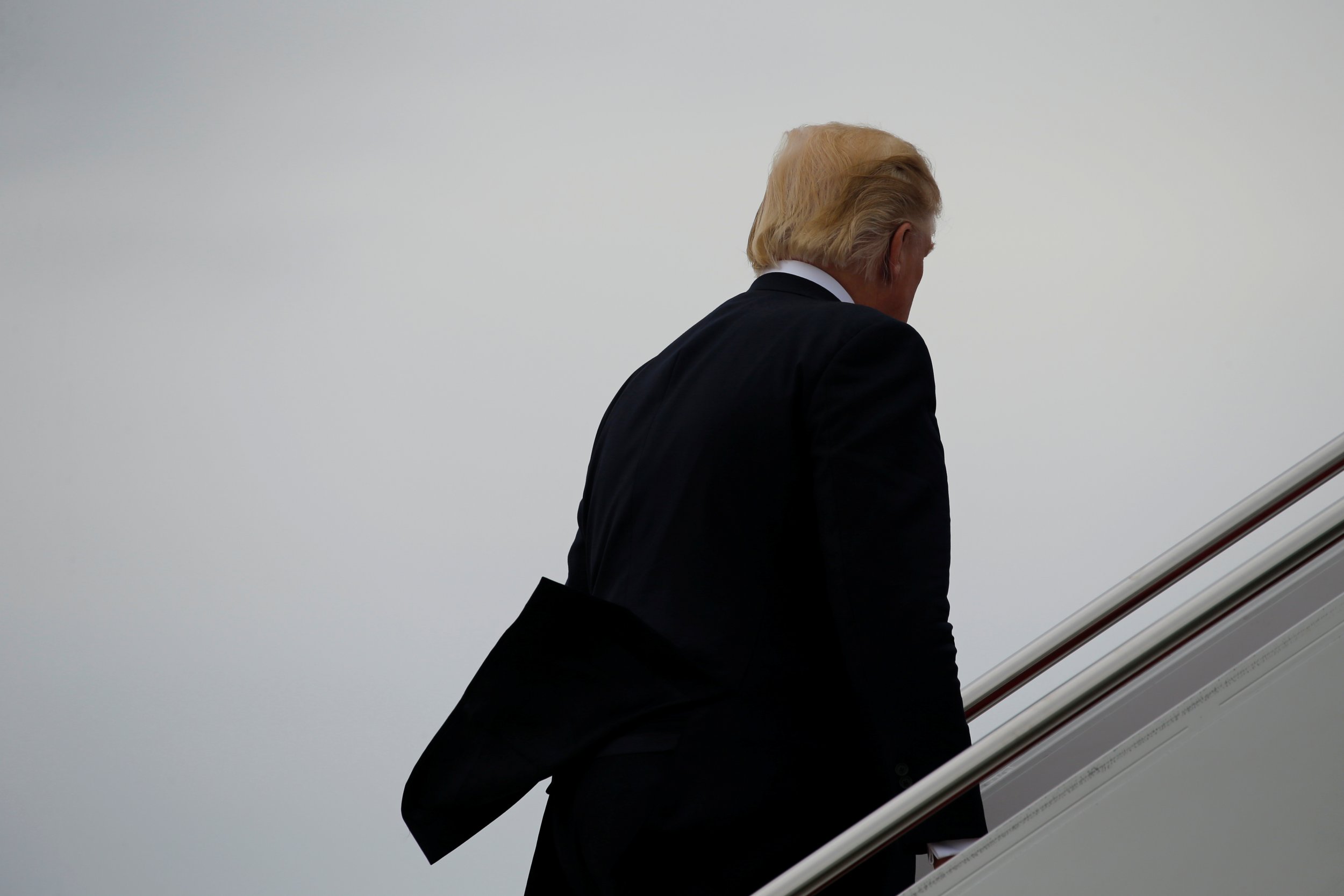 Donald Trump boards Air Force One