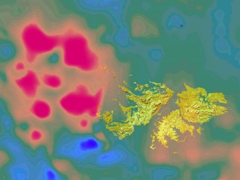 Falklands impact crater