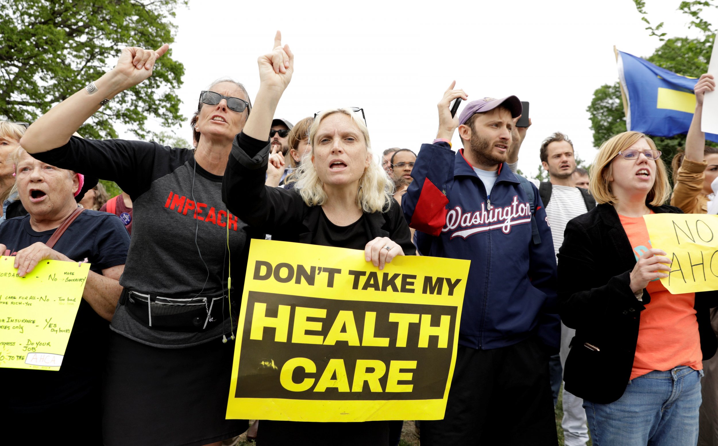 healthcare bill protests