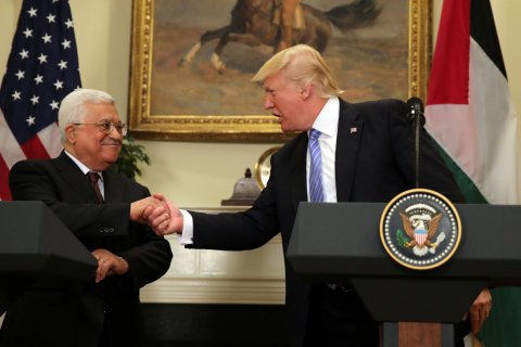 Donald Trump Mahmoud Abbas