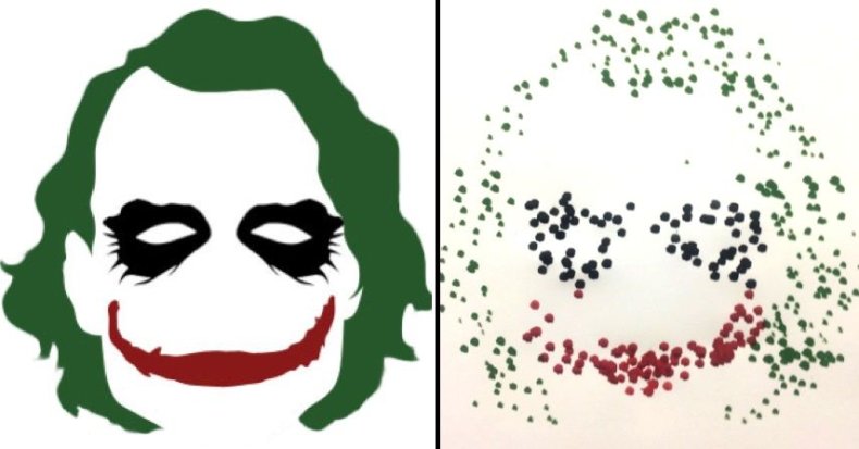 robot drone painting joker