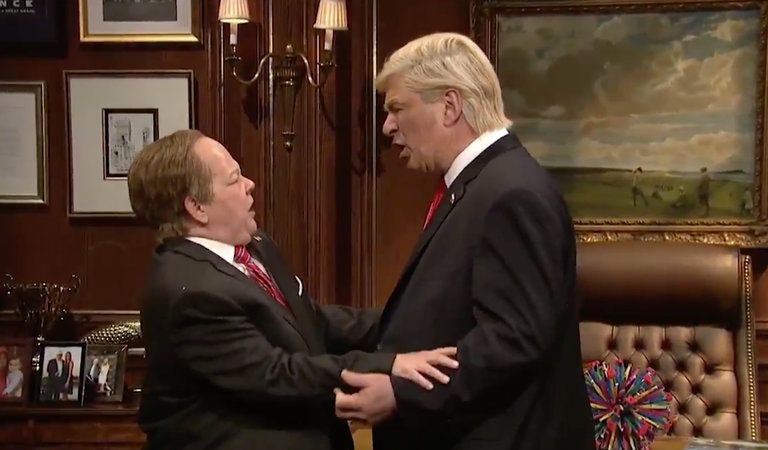 Spicer and Trump