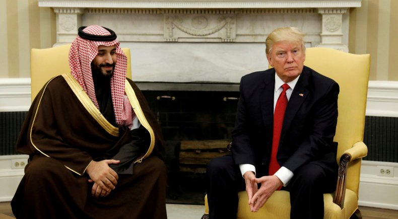 Saudi deputy crown prince and Trump