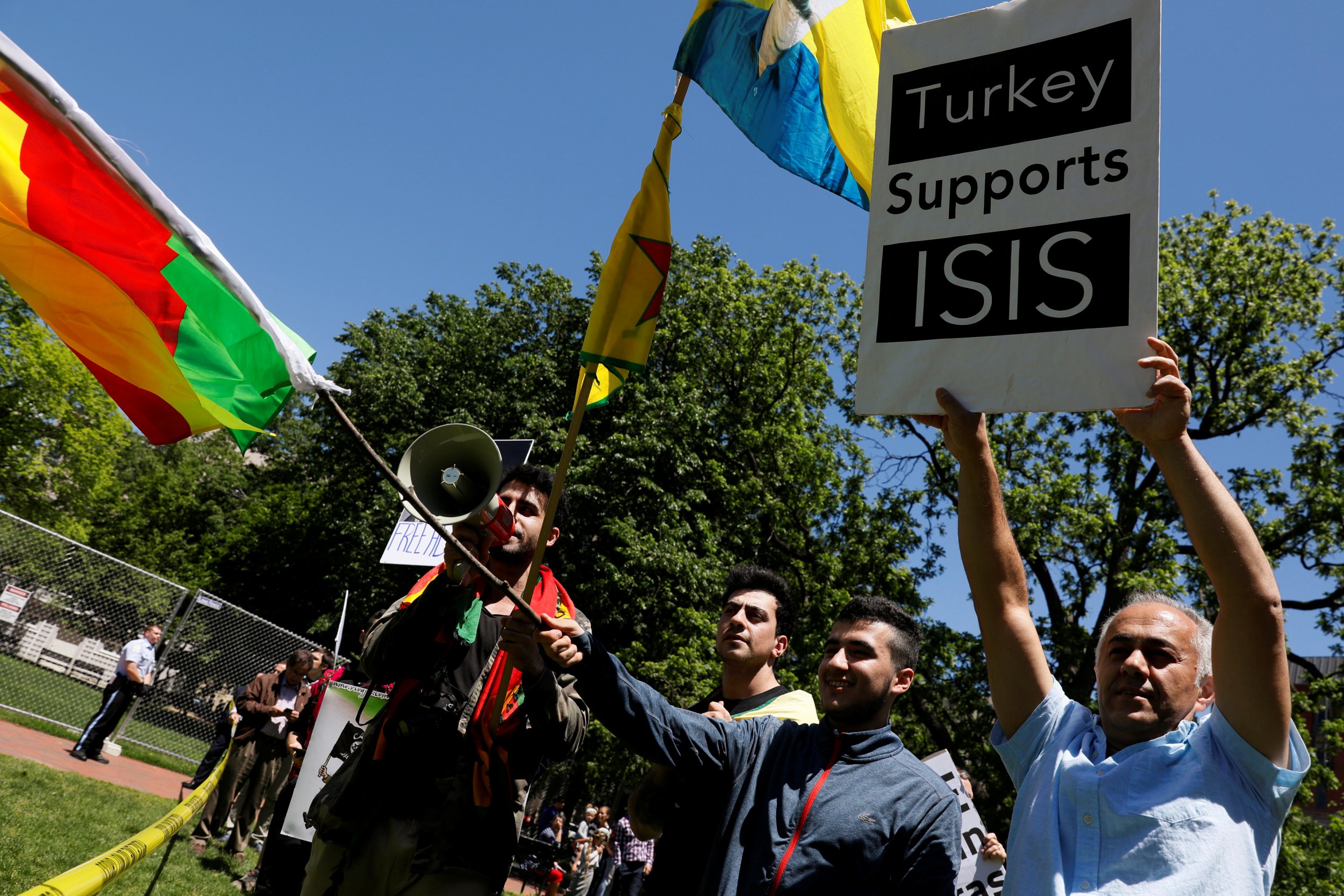 Turkish Embassy protest