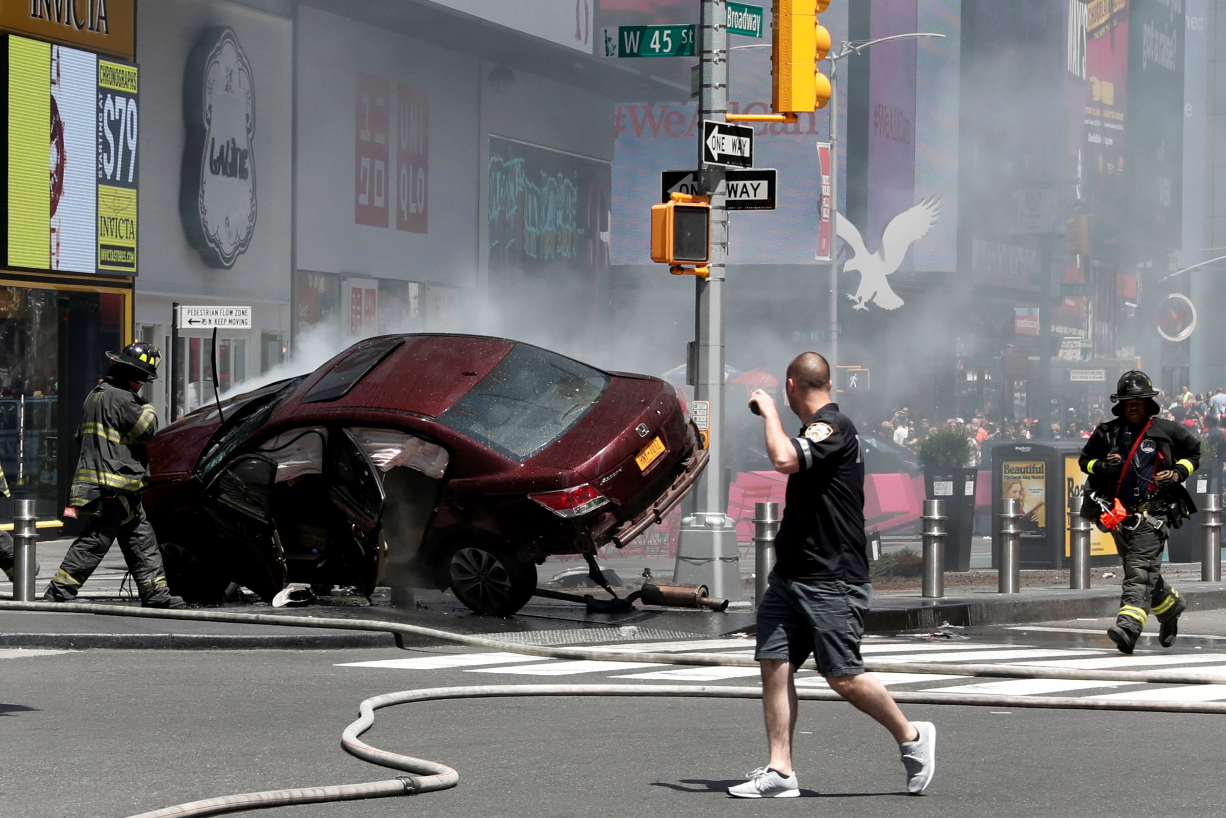 times square crash