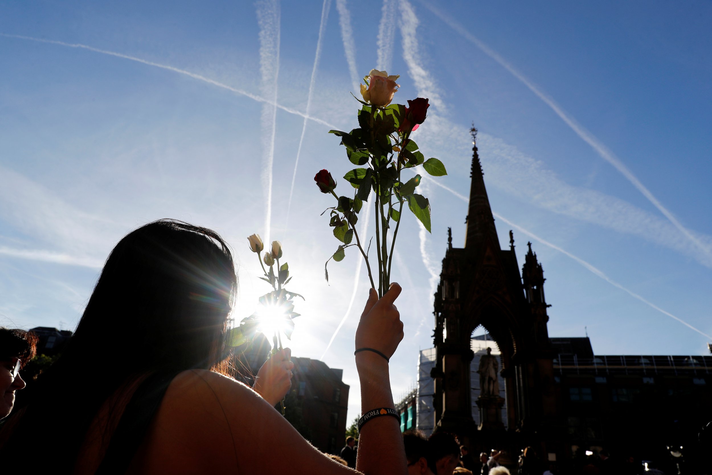 vigil for manchester attack, united kingdom