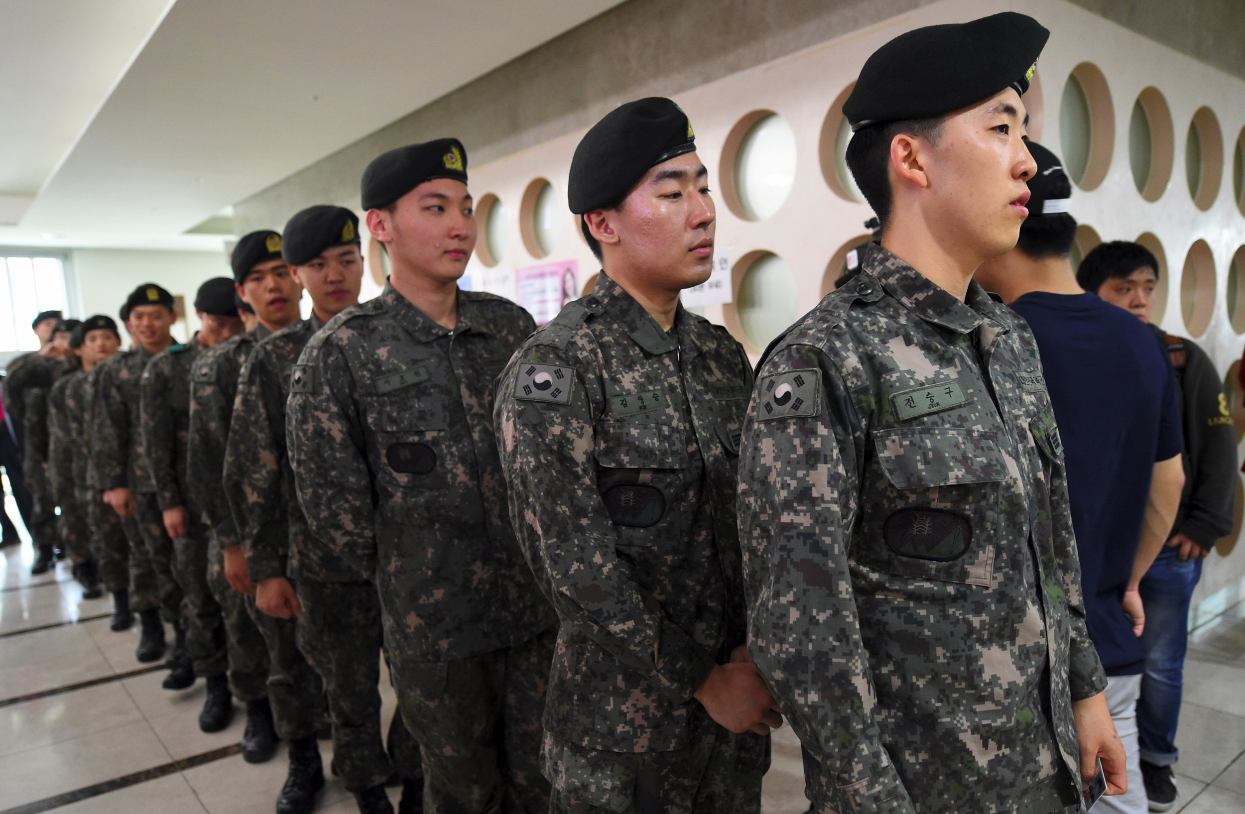 South Korean soldiers