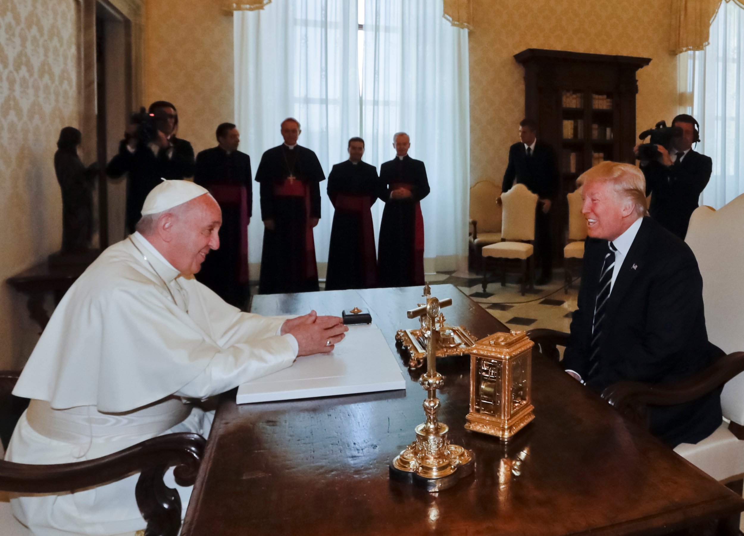 Pope Francis and Donald Trump