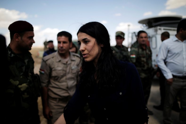 Nadia Murad returns to home village