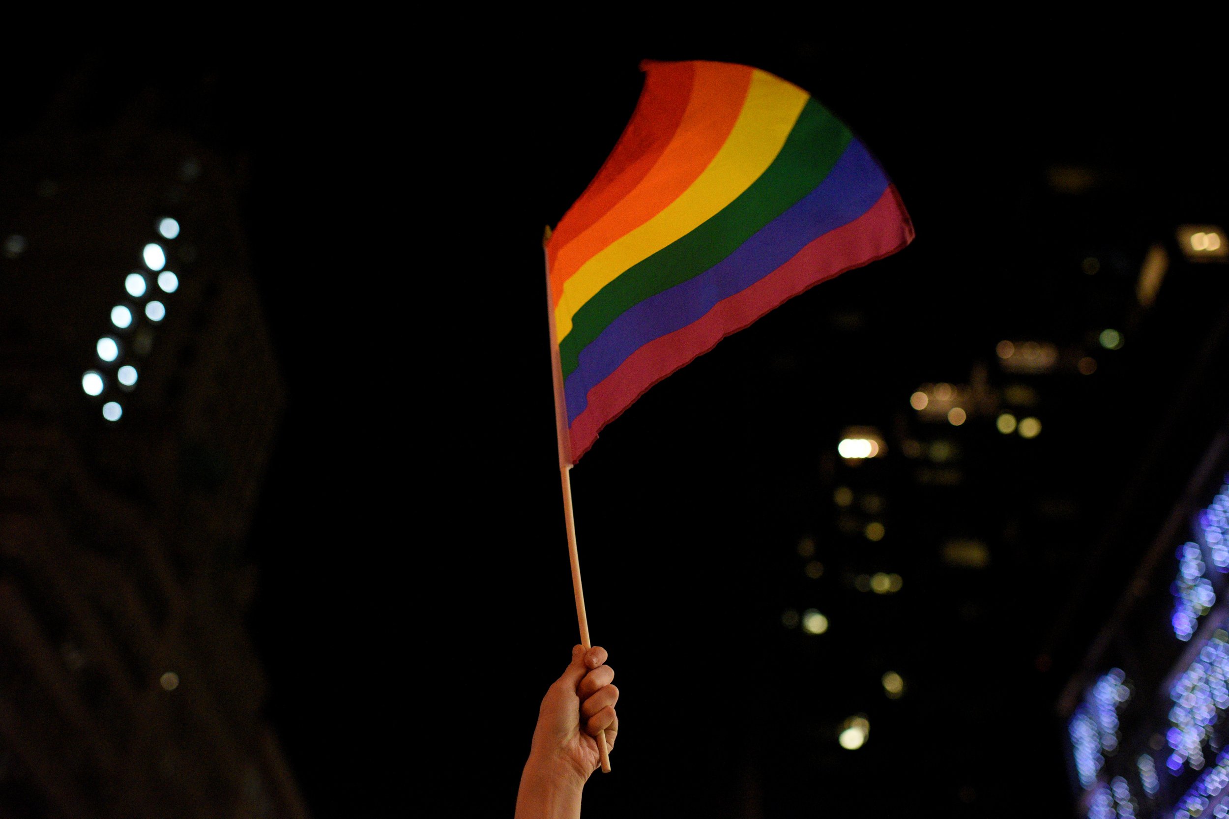 antelope gay flag burning