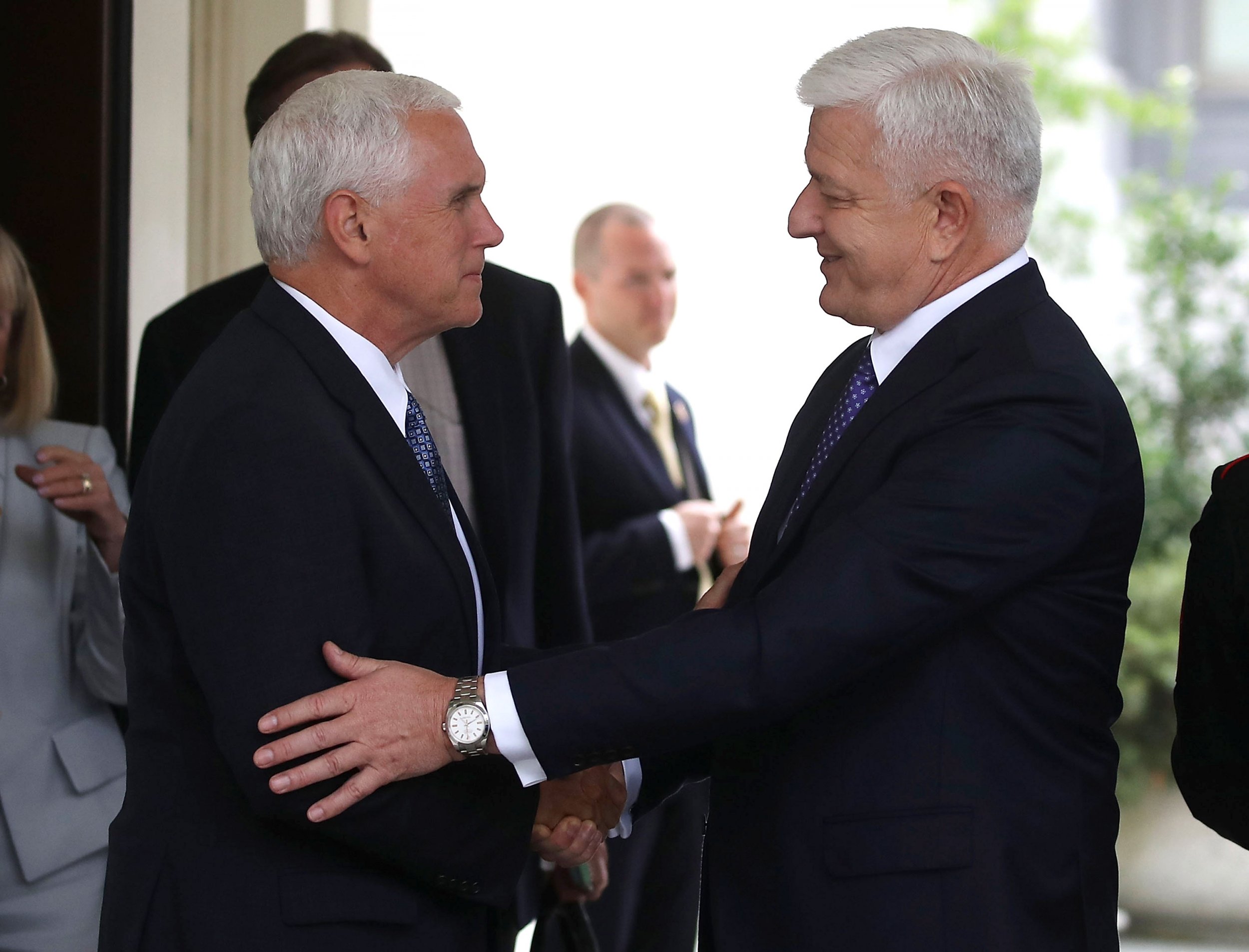 Mike Pence and Montenegro PM