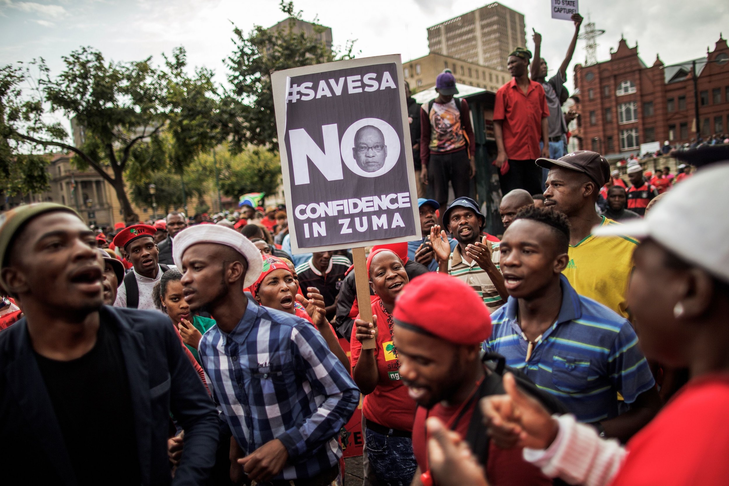 South Africa Zuma protest