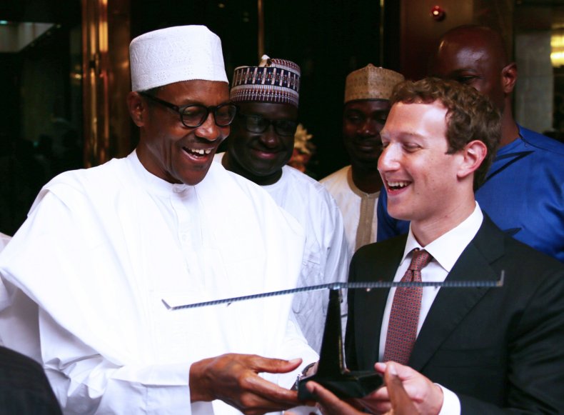 Buhari and Zuckerberg