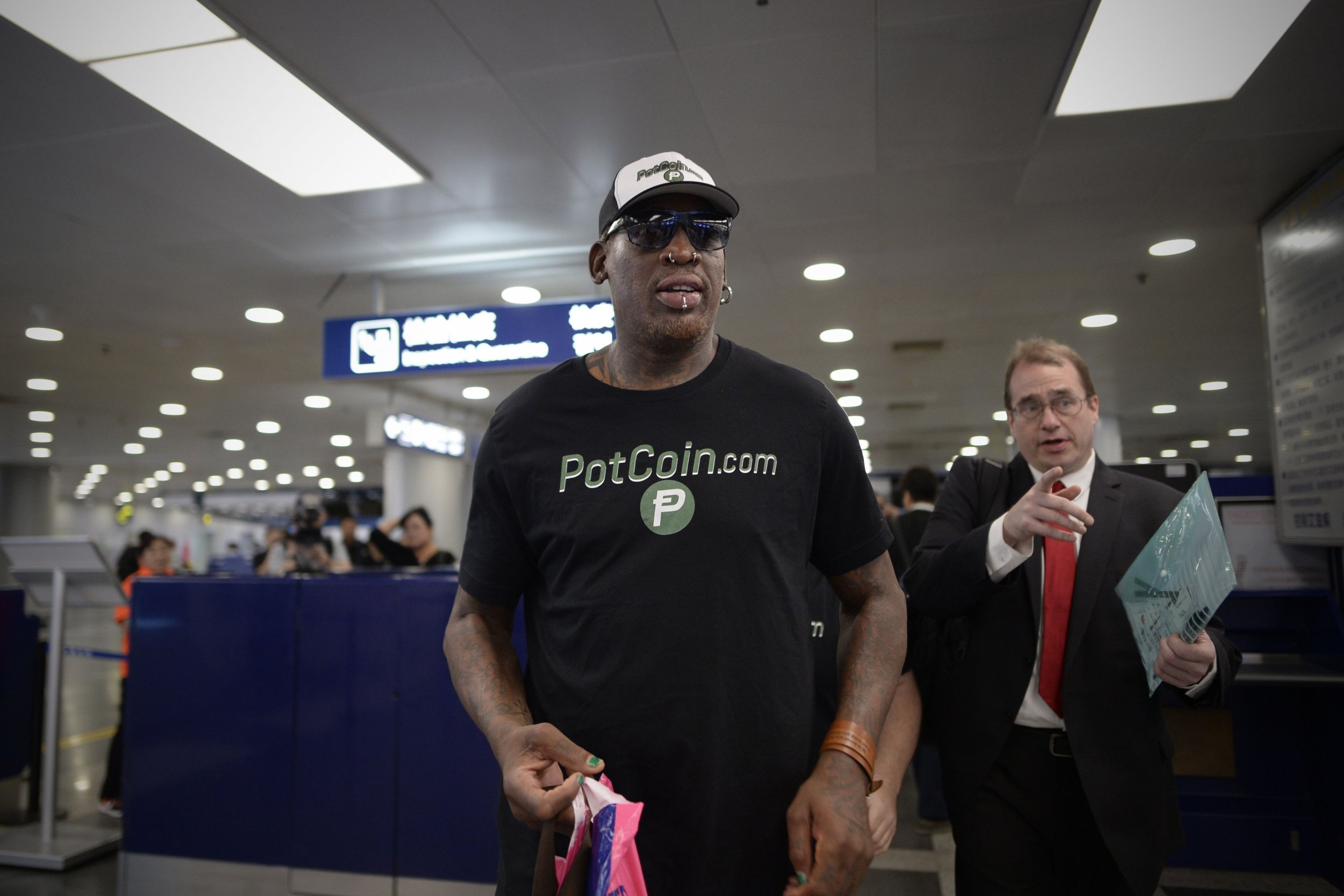 Dennis Rodman Visits North Korea Again To Meet Kim Jong Un Newsweek   Dennis Rodman Nba Hall Famer Beijing Prior His Fourth Visit North Korea 