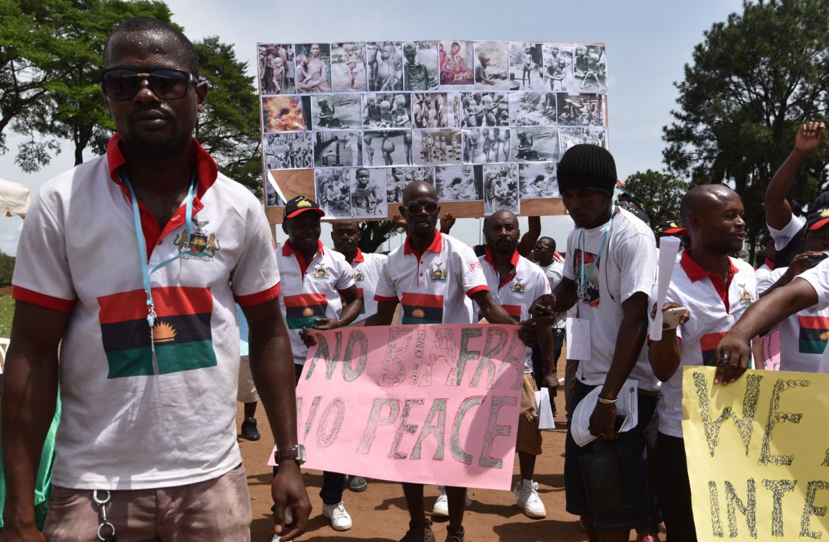 Biafra protest Ivory Coast