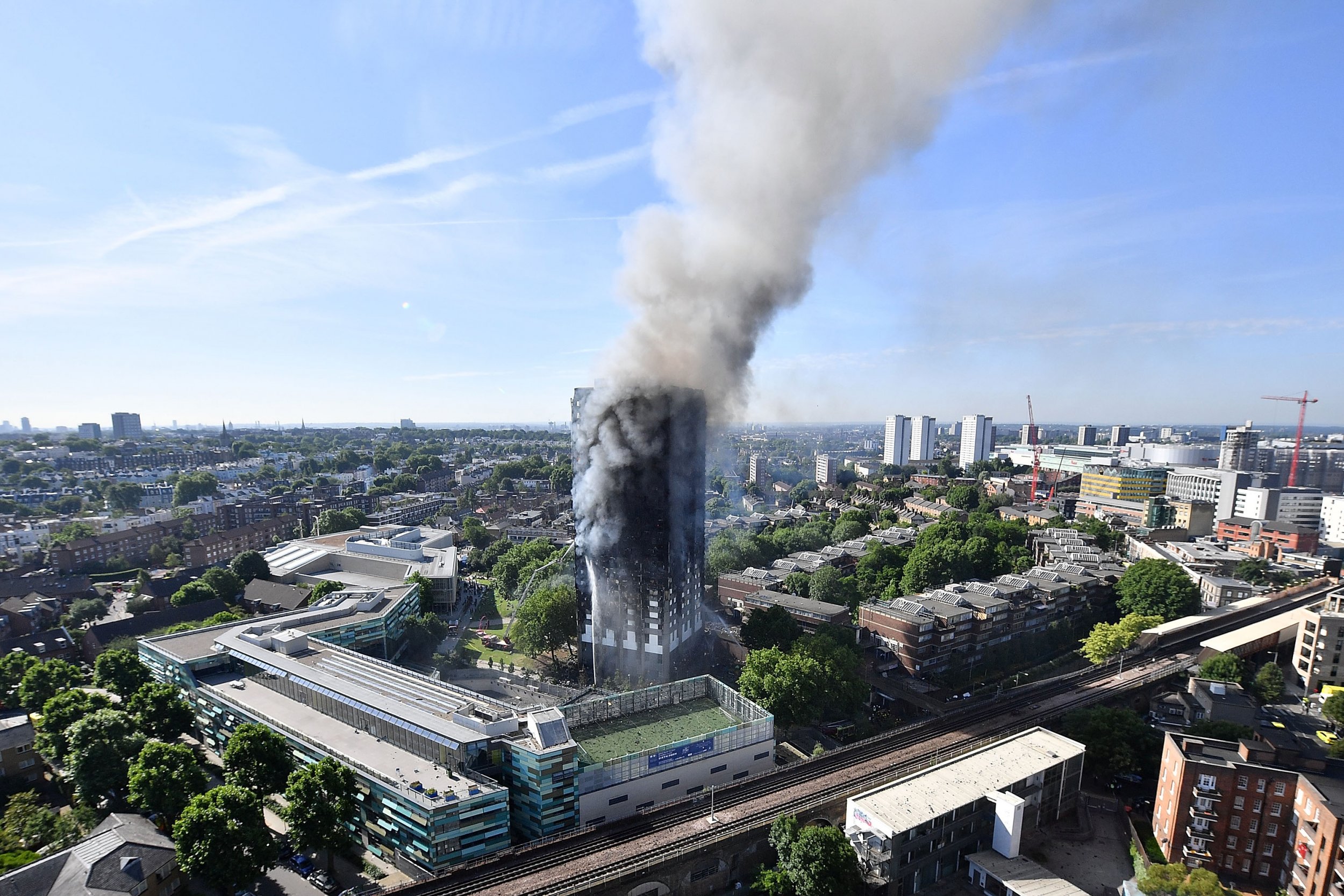 London fire smoke