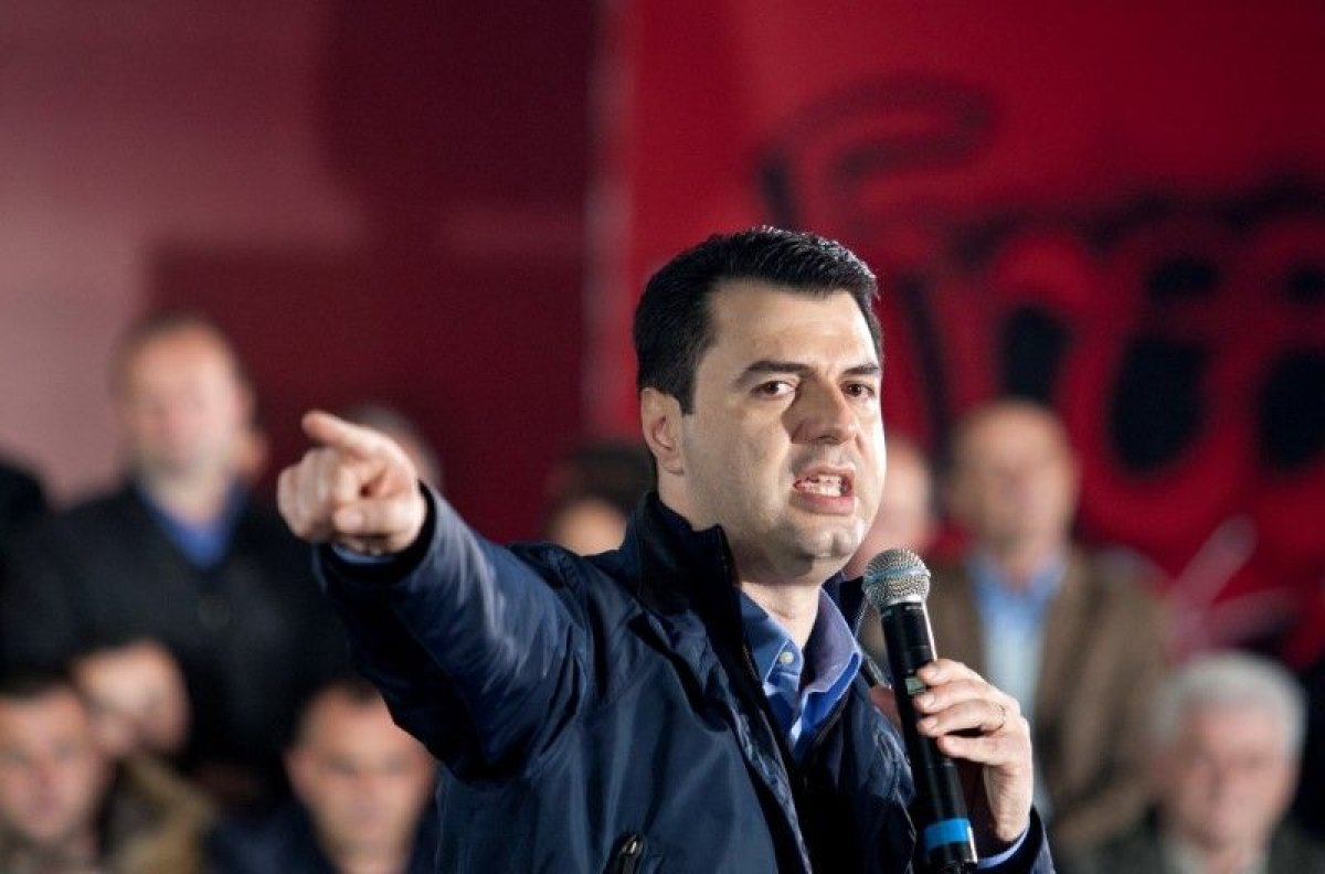 Albania's opposition Democratic Party leader Lulzim Basha