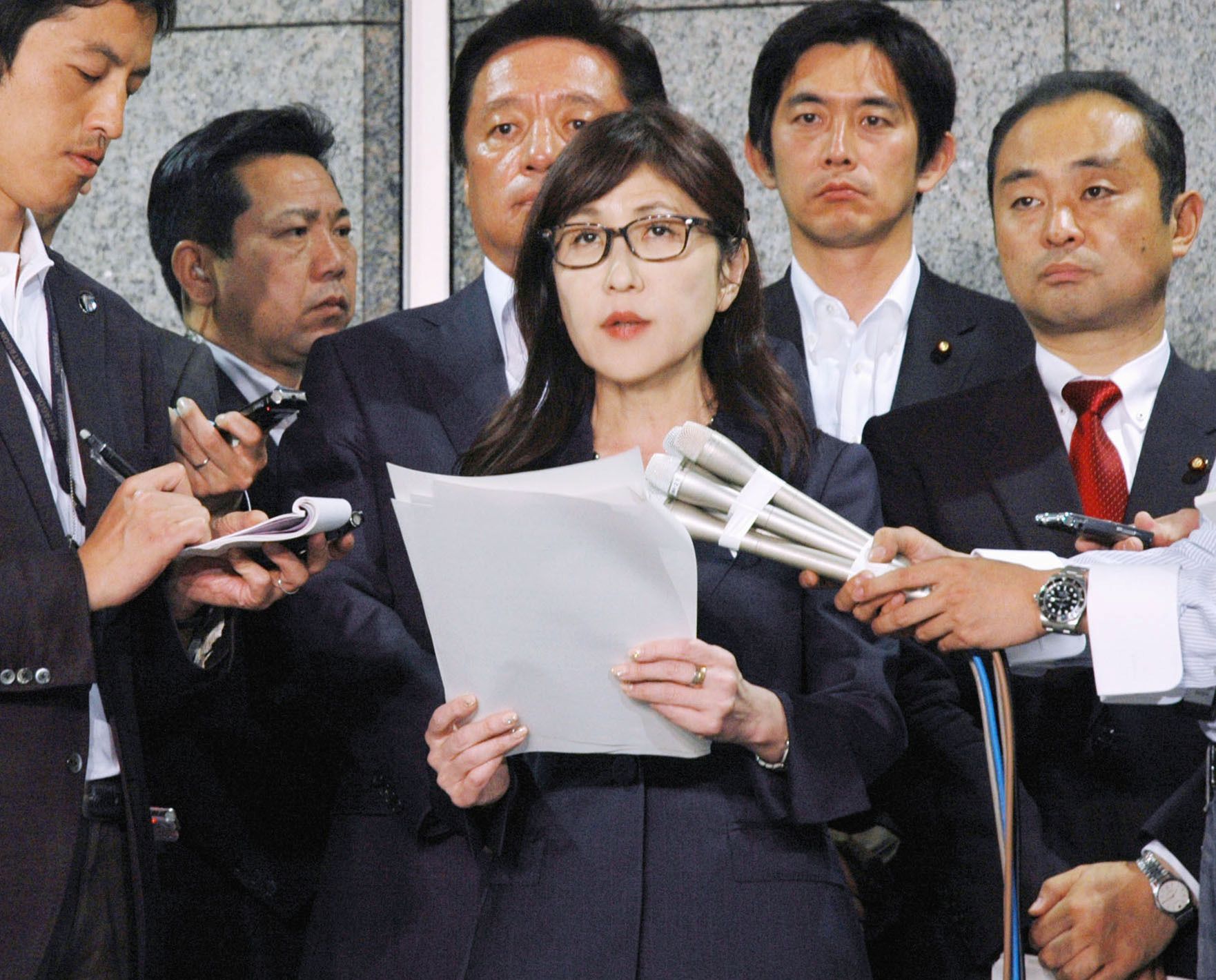 Japan's Defense Minister Tomomi Inada after North Korean missile launch