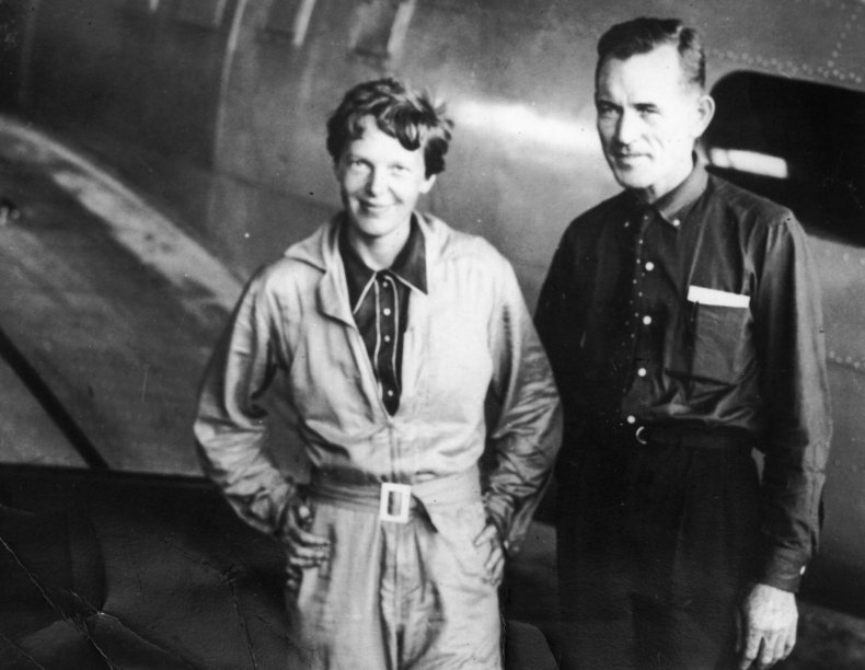 Amelia Earhart and Fred Noonan