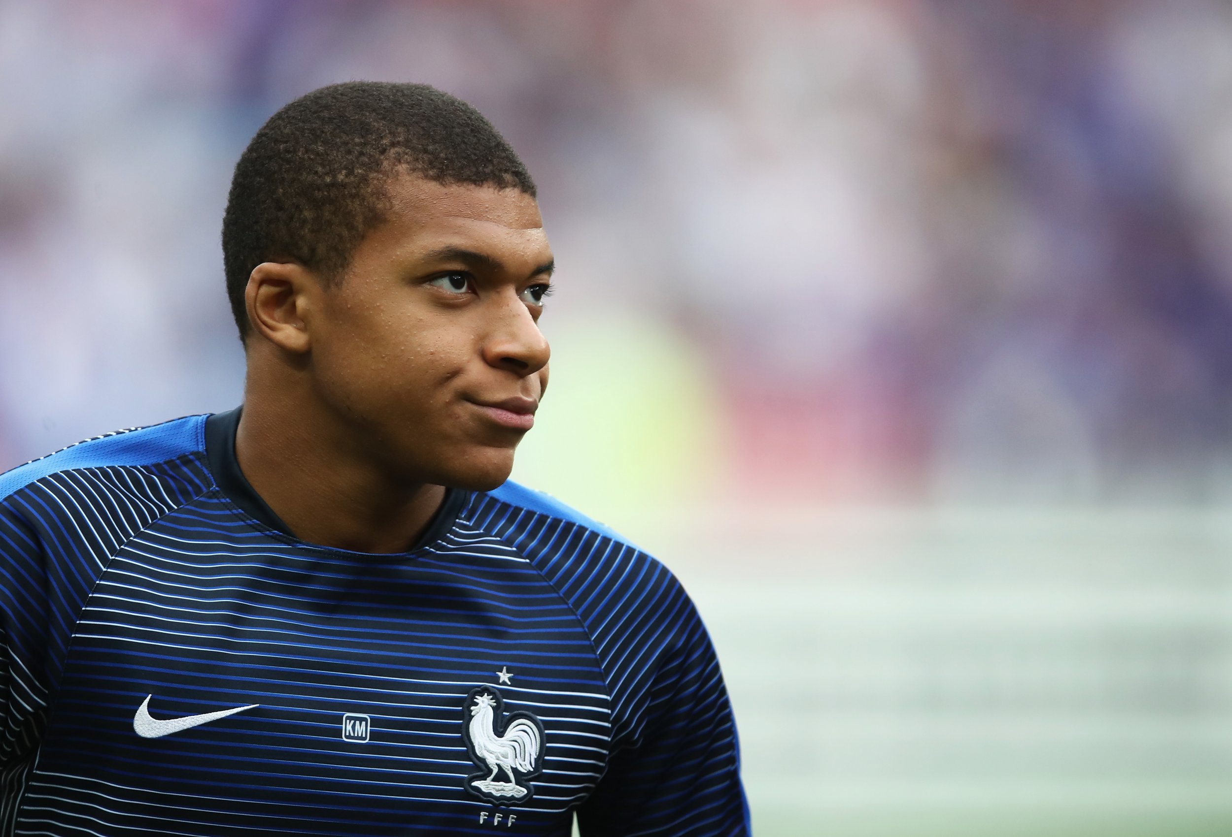 Kylian Mbappe of A.S. Monaco and France at Stade de France, Paris, June 13.