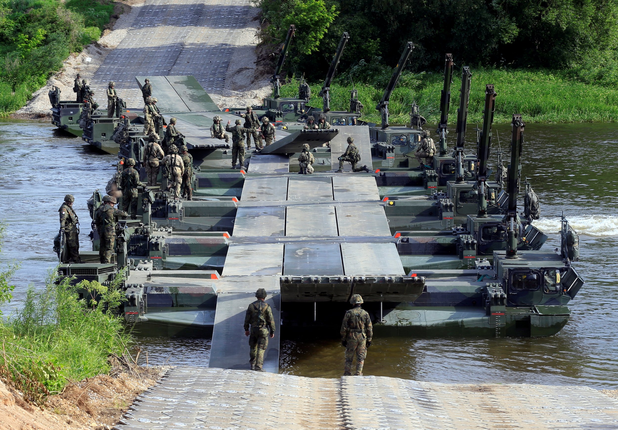 German military bridge