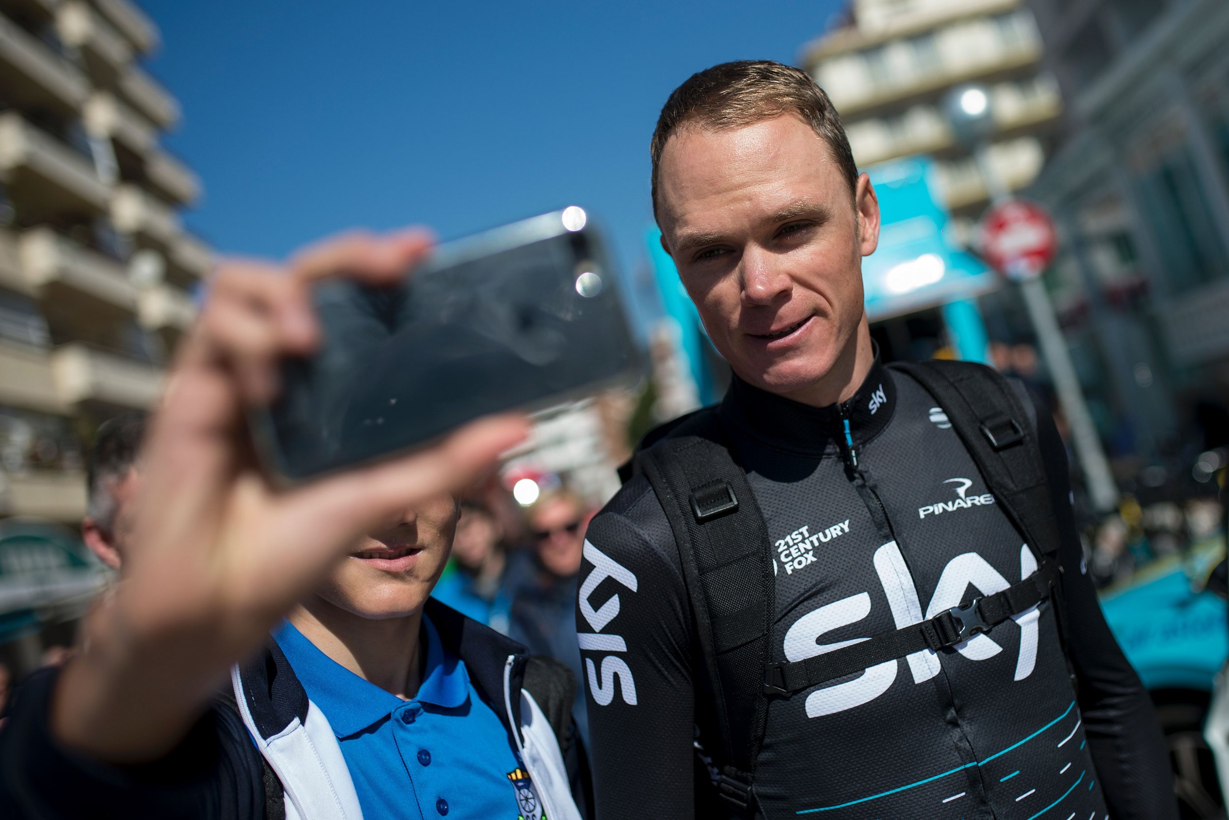Team Sky's British rider Chris Froome in Calella, Spain, March 20. 