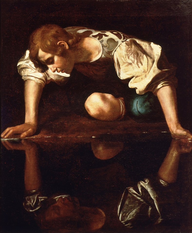 Narcissus-Caravaggio_(1594-96)