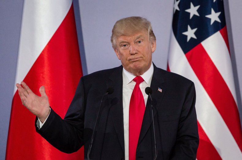 trump poland press conference