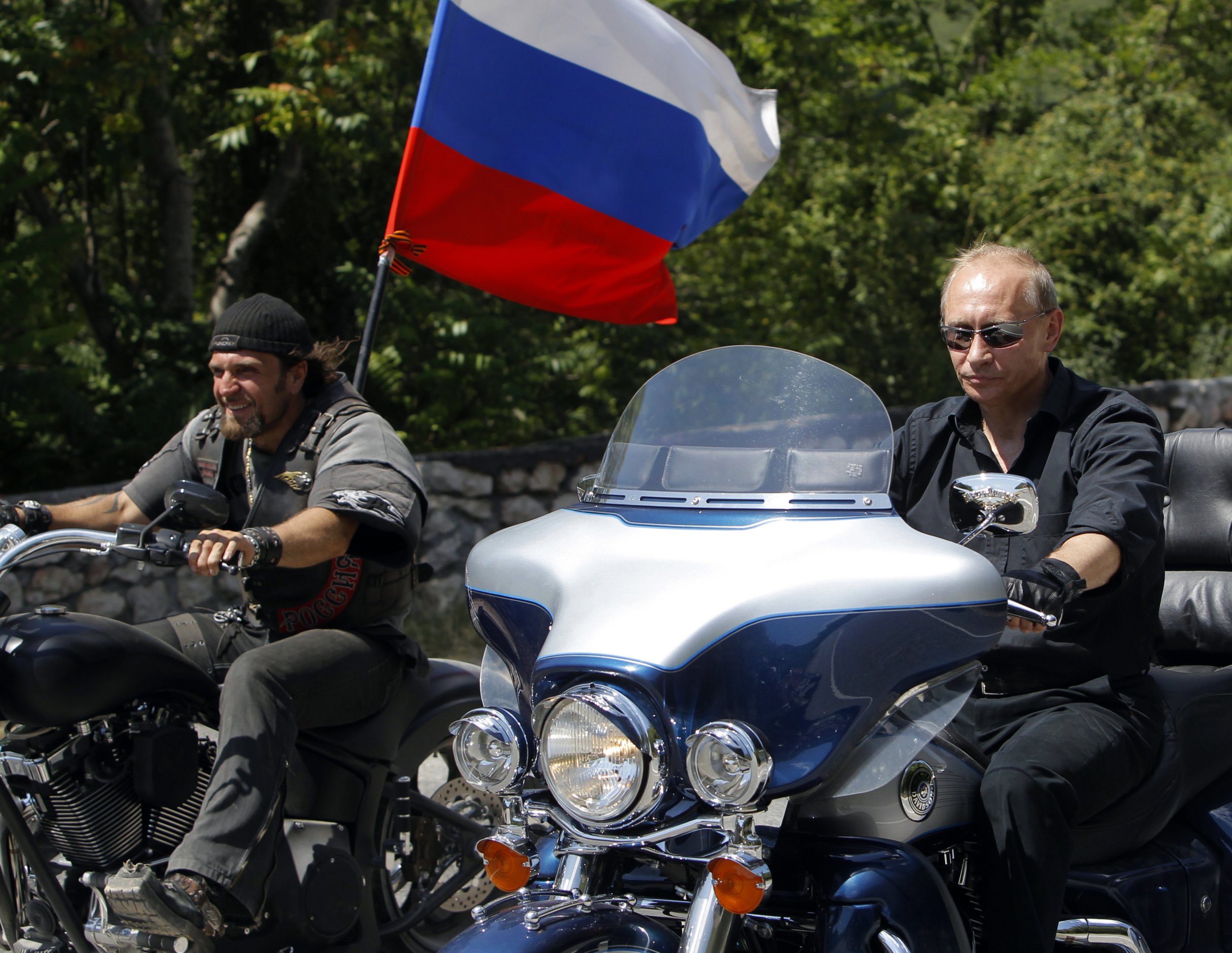 Putin on bike