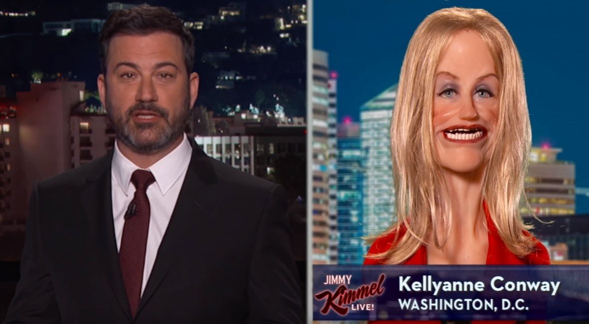 Jimmy Kimmel talks to Kellyanne Conway