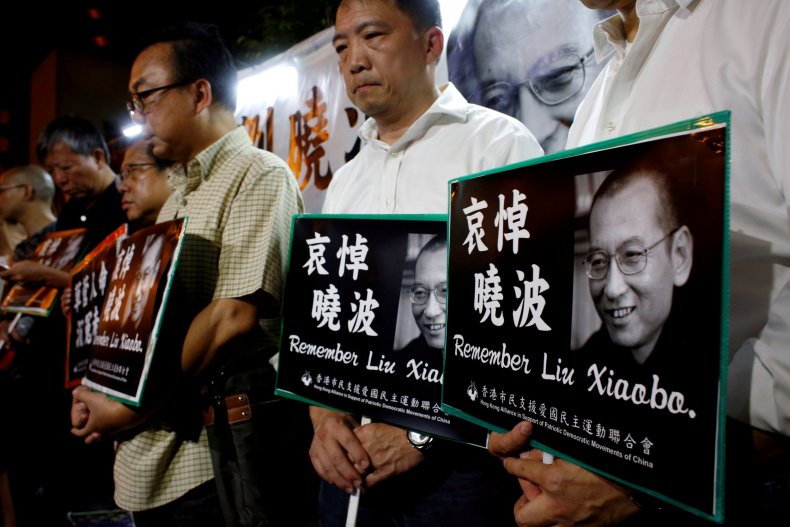 Liu Protest Hong Kong