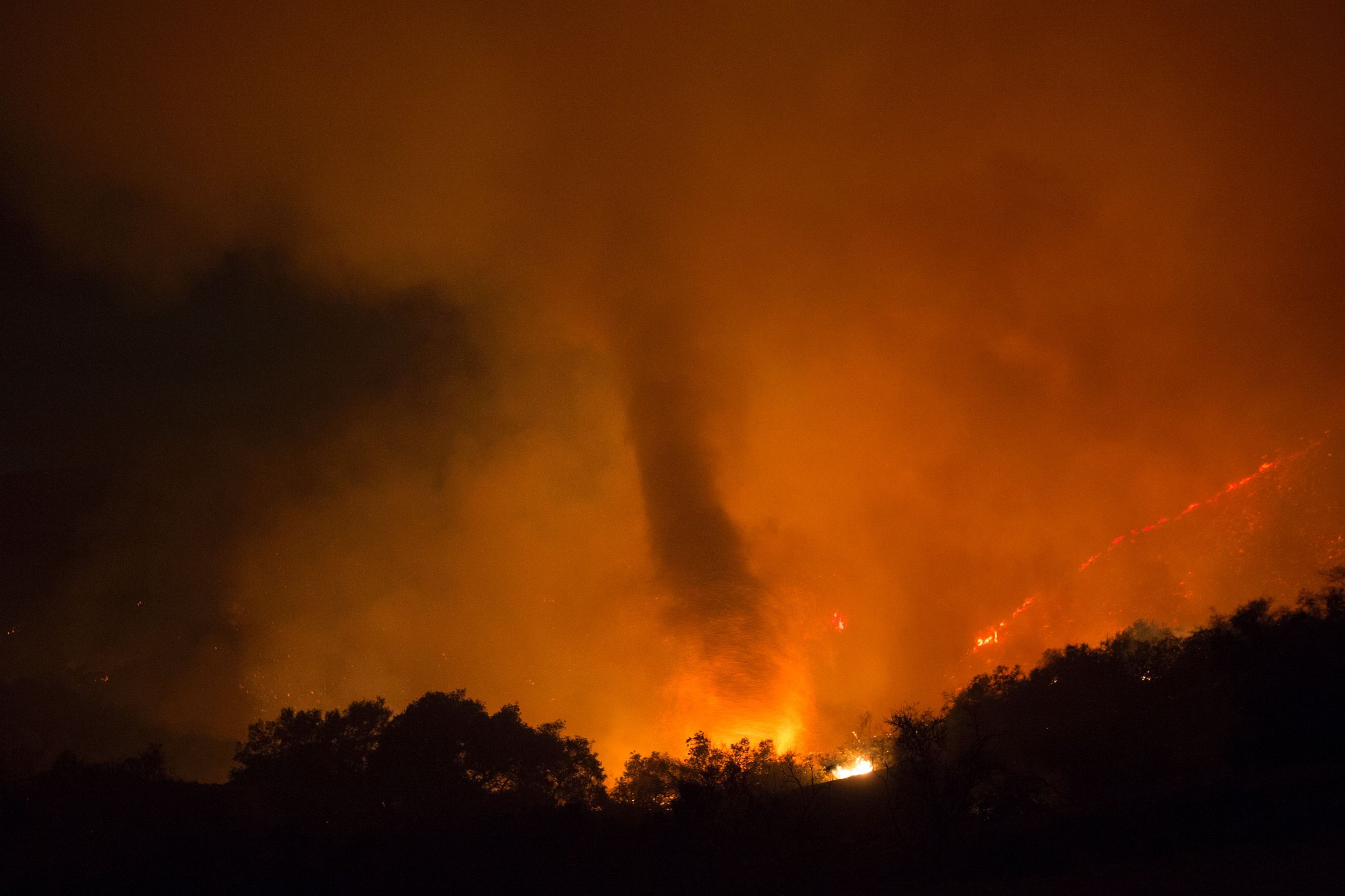 Fire Tornado Videos Go Viral After Natural Disasters In Texas And California