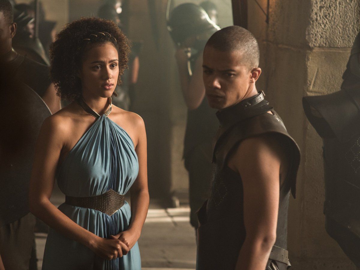 Grey Worm and Missandei in Game of Thrones