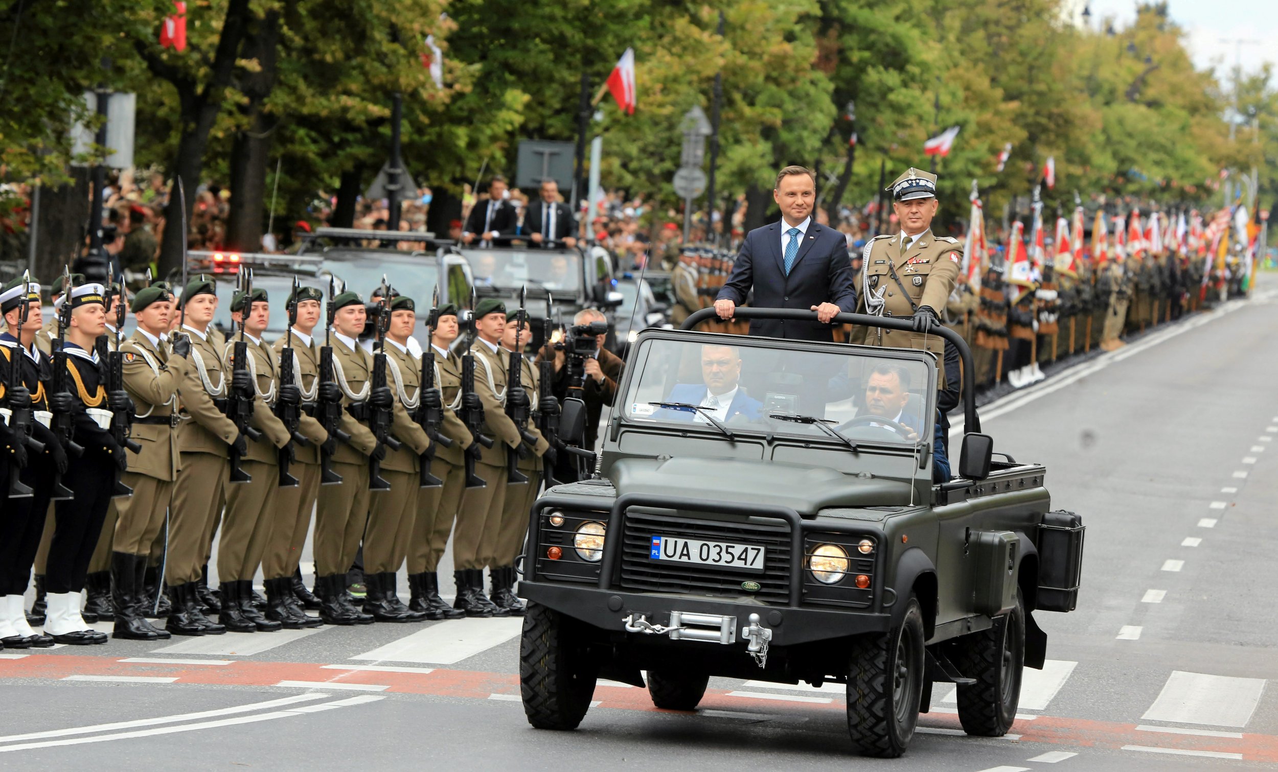 Duda on parade