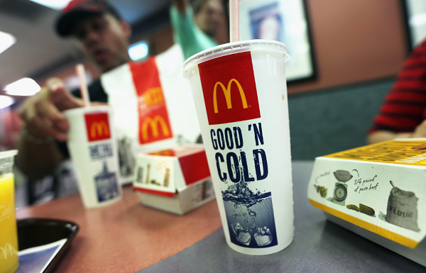 Fecal bacteria found in ice a McDonald's, Burger King and KFC