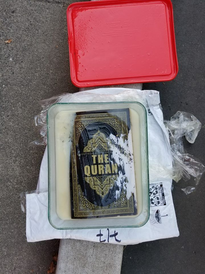 Quran in pork lard Quran in pork lard