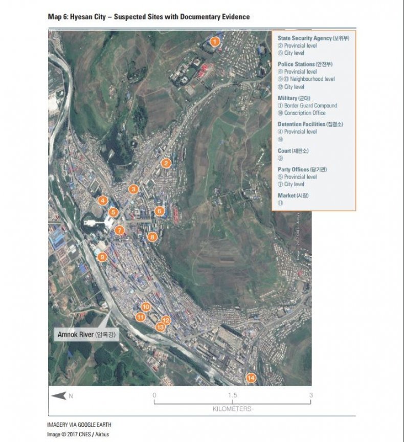 Hyesan City map