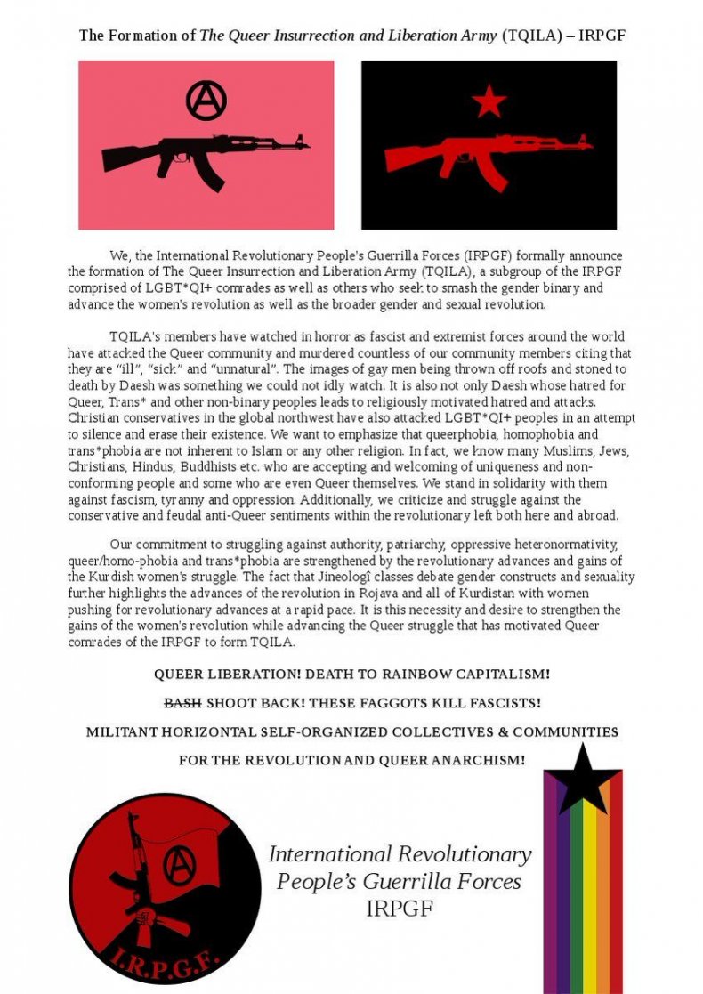 Foreign fighters announce new LGBT unit