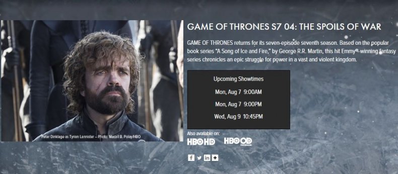 Game of Thrones Season 7 Episode 4 title revealed?