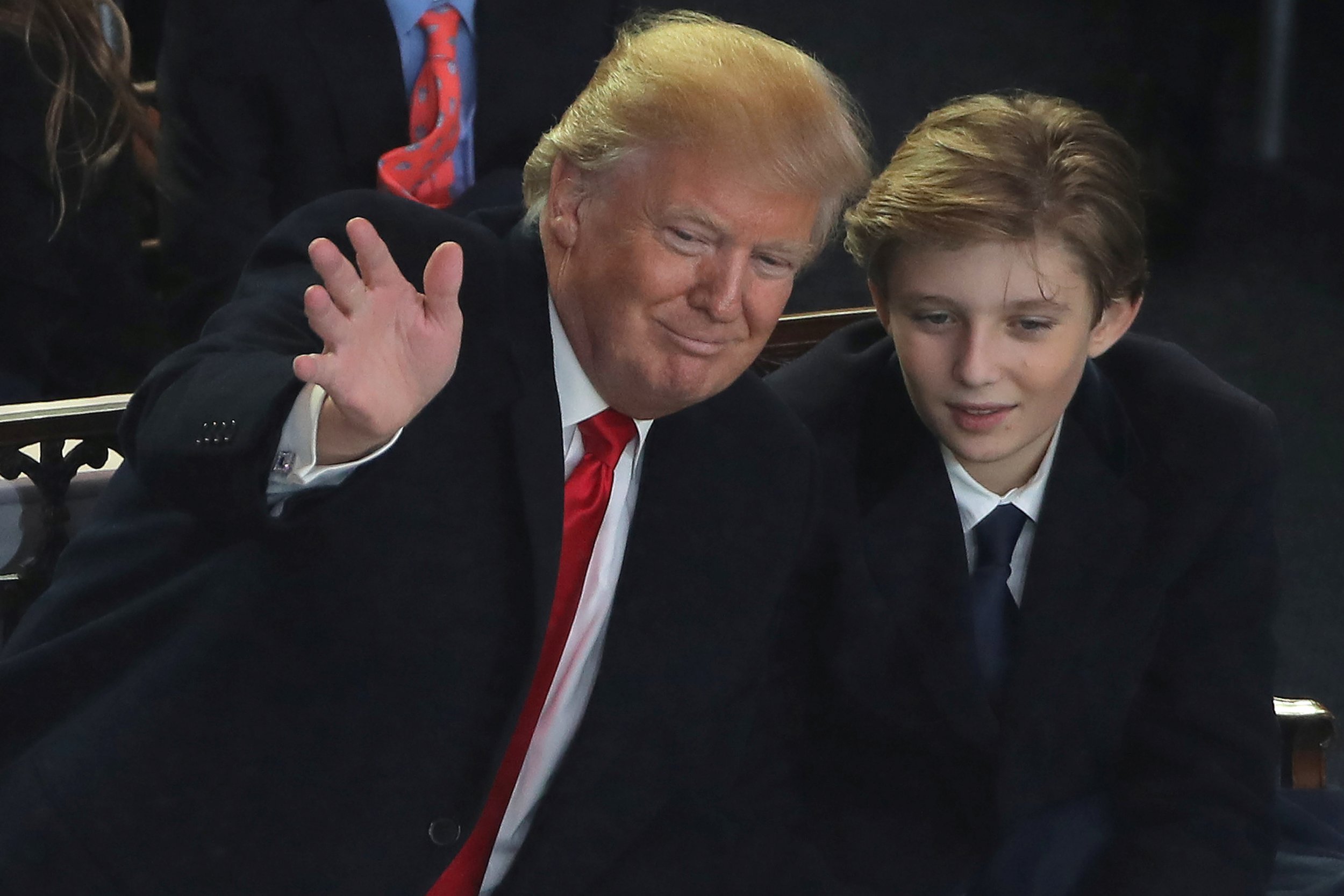 Donald and Barron Trump