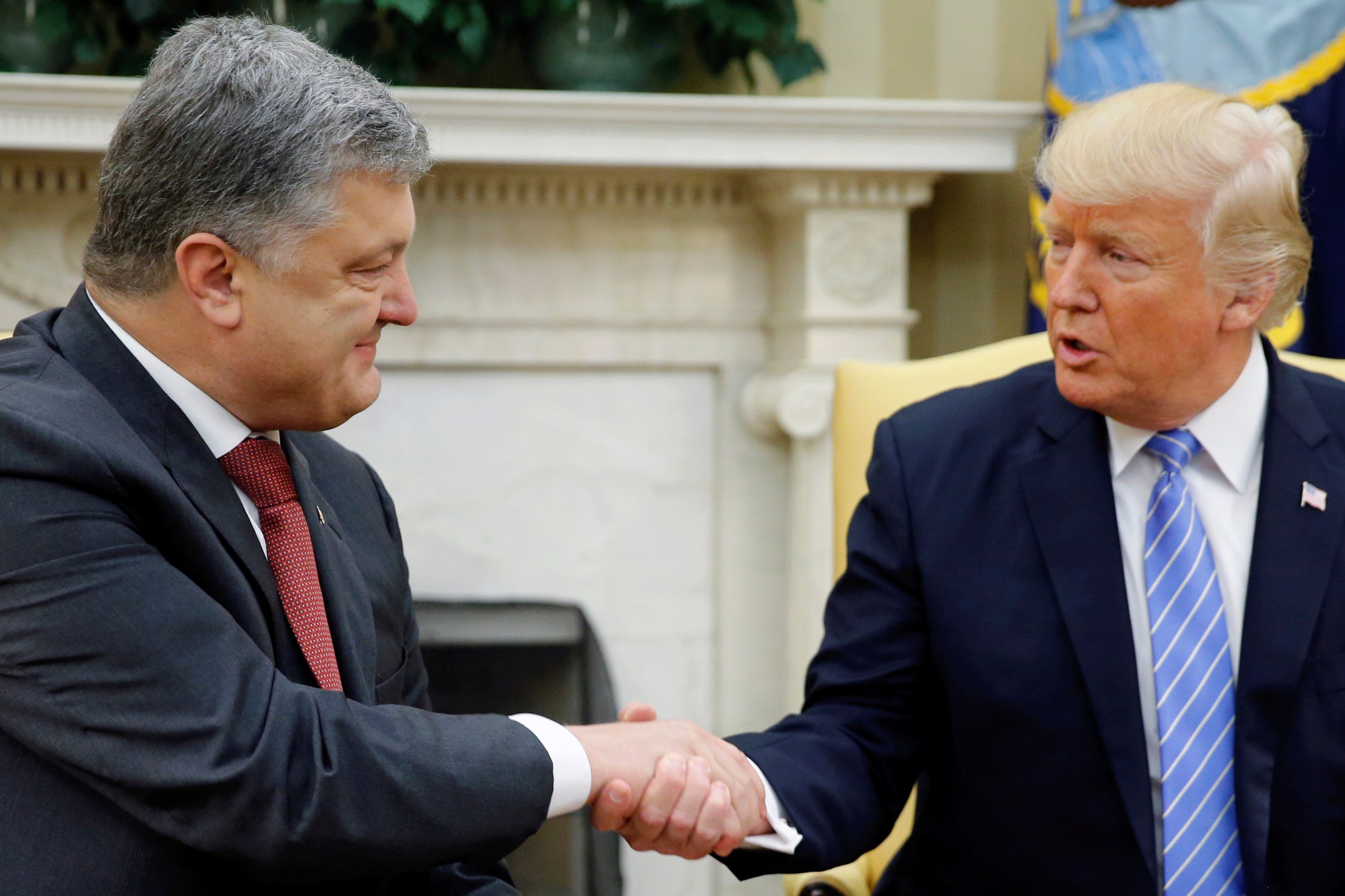 Trump and Poroshenko