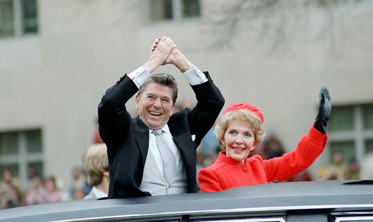 Ronald Reagan and his wife, Nancy Reagan