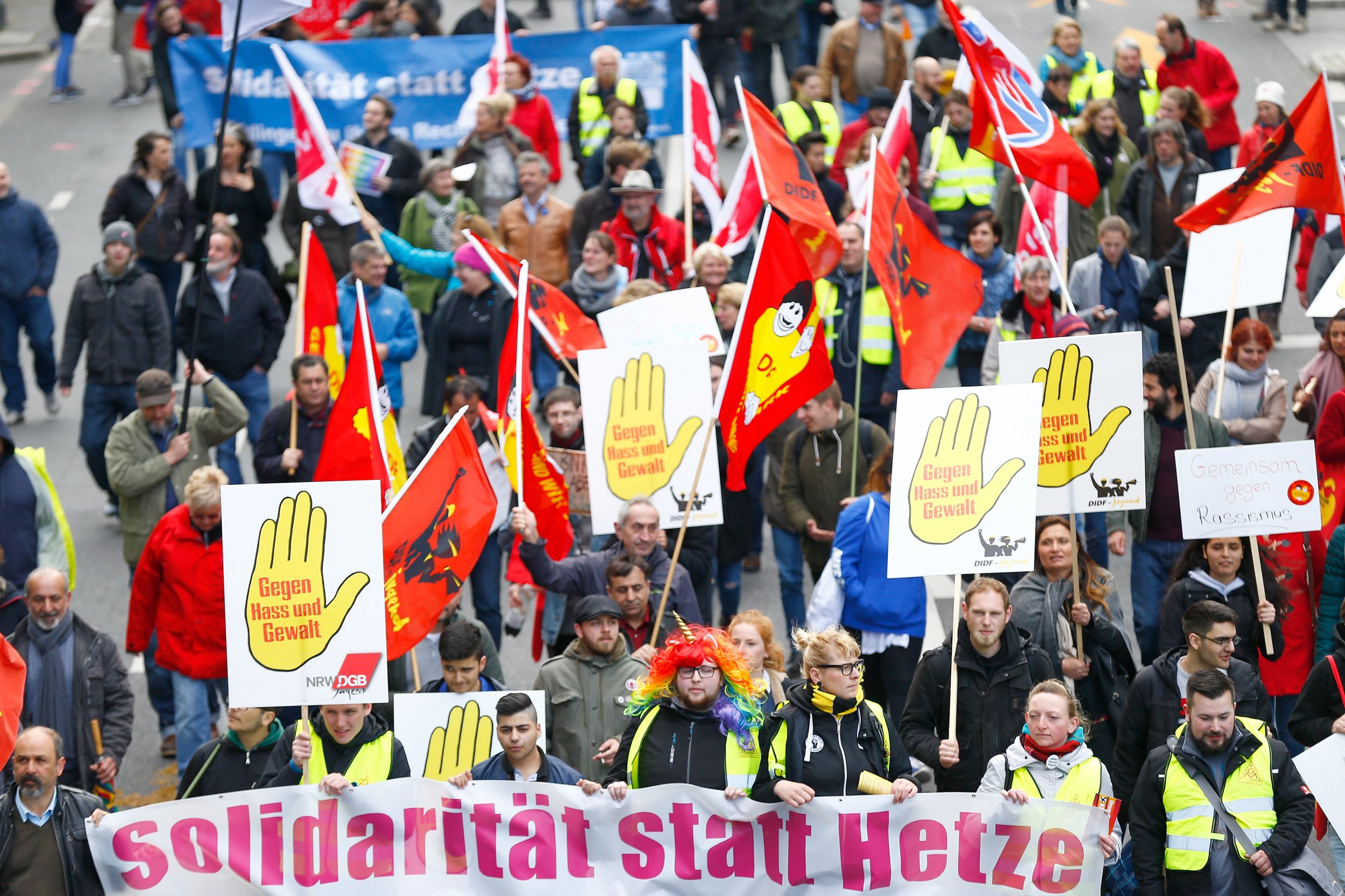 German pro-immigration protests