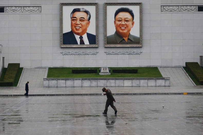 Portraits of Kim Il-Sung and Kim Jong-Il