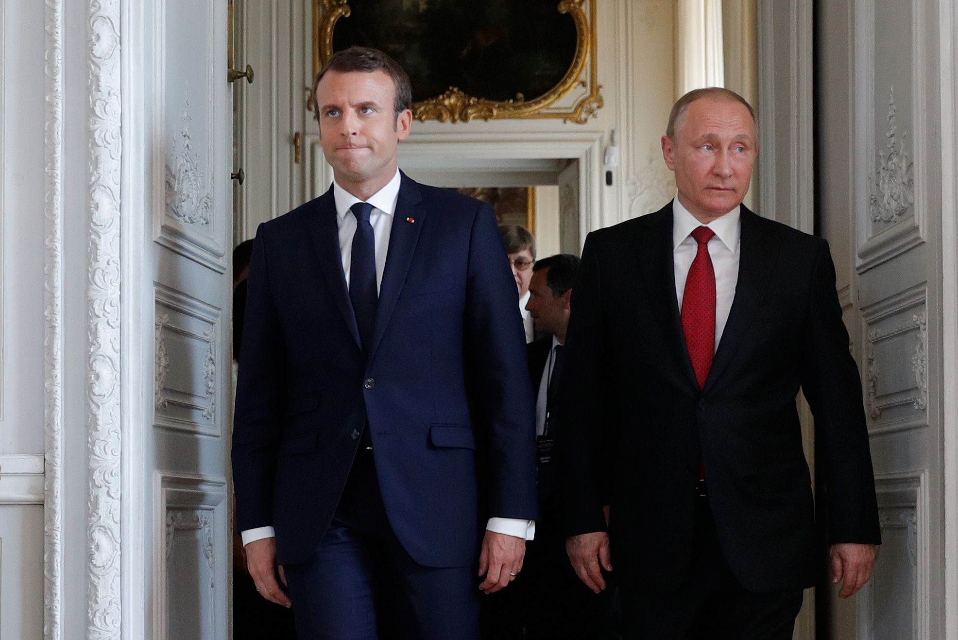 Macron and Putin